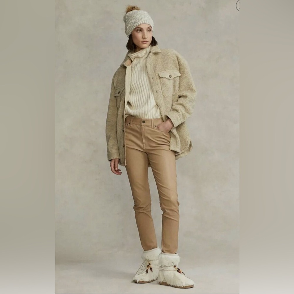 Polo Ralph Lauren Oversize Faux Shearling jacket color Beige